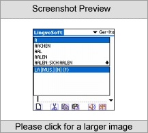 LingvoSoft Dictionary German <-> Italian for Palm OS Screenshot